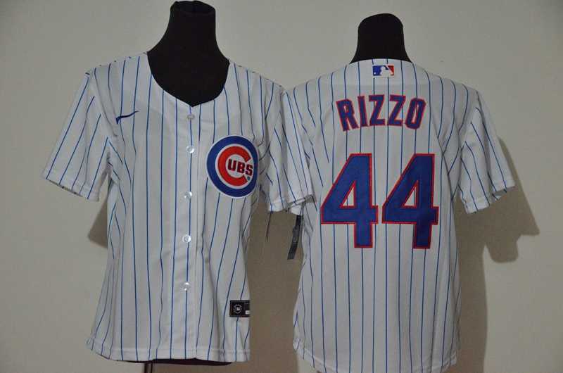 Women Cubs 44 Anthony Rizzo White Nike Cool Base Jersey,We sell and wholesale Women Cubs 44 Anthony Rizzo White Nike Cool Base Jersey on line form chian!